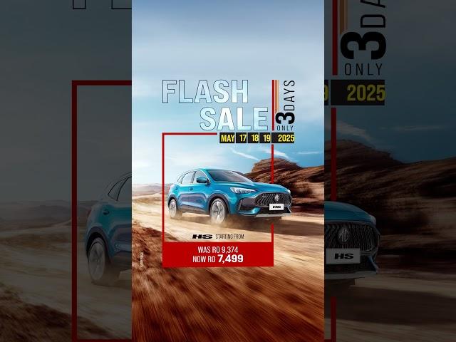 Unbeatable prices on the MG HS for a limited time.