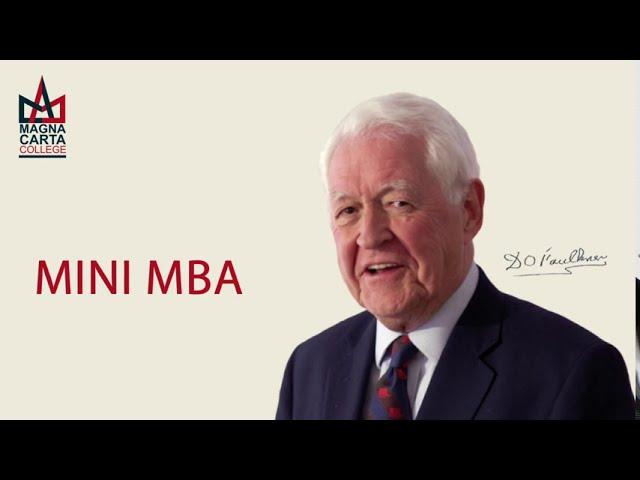 Mini MBA by Professor David Faulkner - Magna Carta College, Oxford