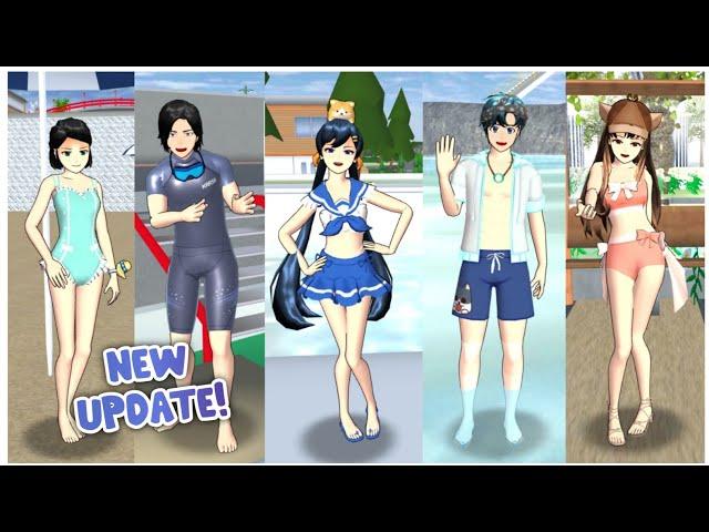 NEW UPDATE! New Swimwear and Hairstyles  Sakura School Simulator Chinese Version