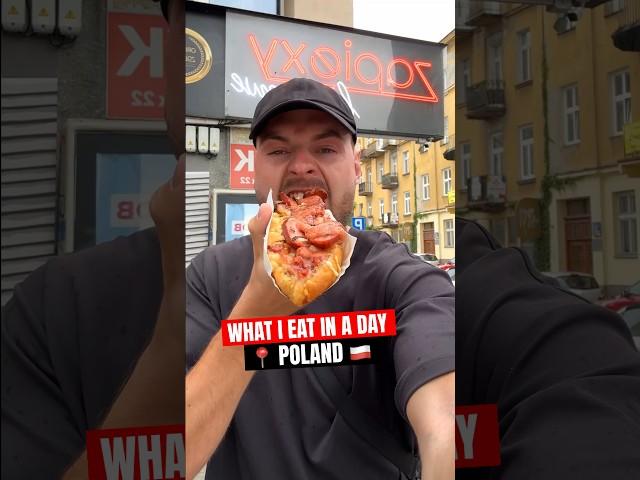 What I eat in a day in Warsaw, Poland - Polish food  #shorts