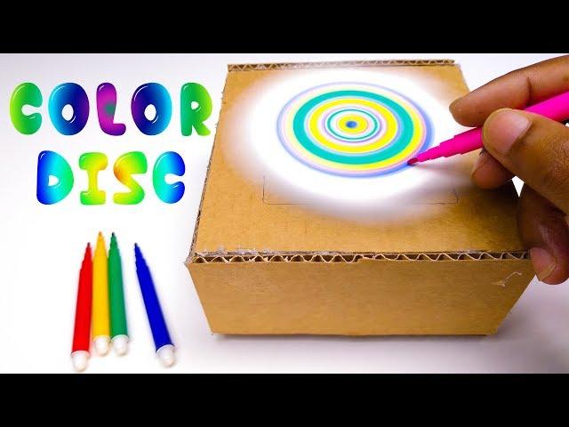 DIY Spin Art Machine | How to Make a Spin Art Machine | Color Disk