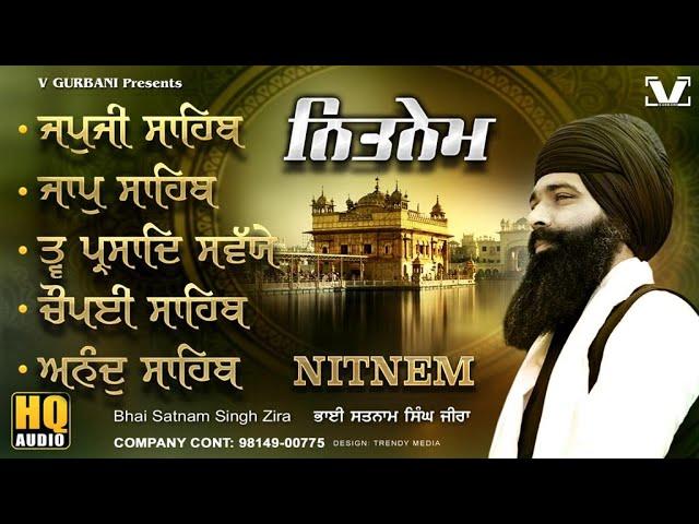 New Path 2024 - Nitnem - Panj Baniya - Bhai Satnam Singh Zira - #nitnemsahibfullpath #japjisahib