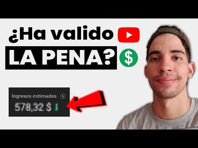  Cuánto DINERO he GANADO MONETIZANDO 1 AÑO en YouTube 2023