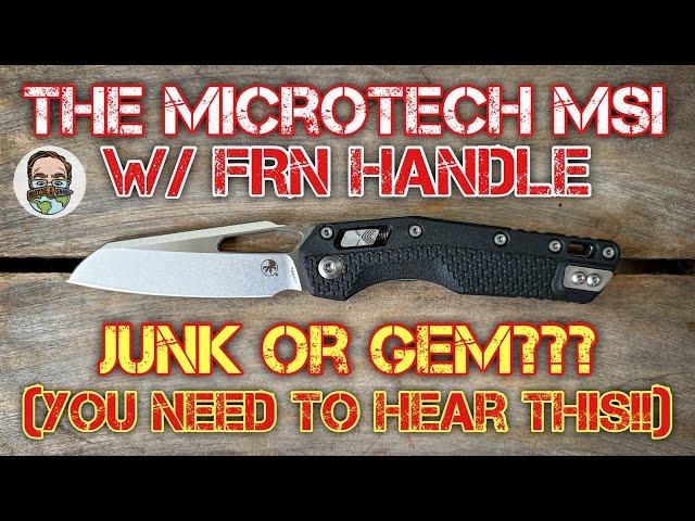 Unboxing the Microtech MSI EDC knife with FRN handle. YOU NEED TO HEAR THIS!! 