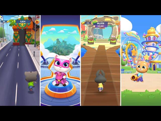 Talking Tom Gold Run,Talking Tom Hero Dash,Pet Runner,Running Pet (Android/iOS) Gameplay