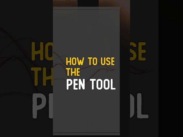 How to Use the Pen Tool Like a Pro in Illustrator in 1 Minute #adobeillustrator