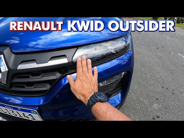 Renault Kwid Outsider 2024, carro barato e econômico pra cidade!