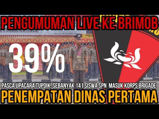 LIVE ‼️Disaksikan 10rb Mata, Siswa SPN langsung penempatan Mabes, terbanyak Kuota Brigade #2024