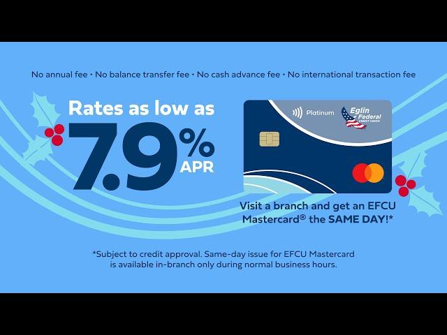 Eglin FCU Mastercard, Home for the Holidays