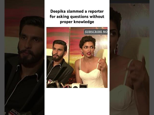 Deepika Padukone slammed reporter’s lack of knowledge before questioning #deepikapadukone #deepika