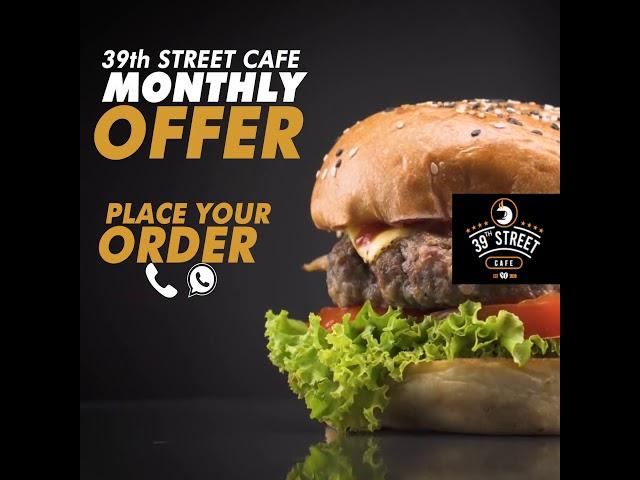 BURGER PROMO VIDEO I 39TH STREET CAFE