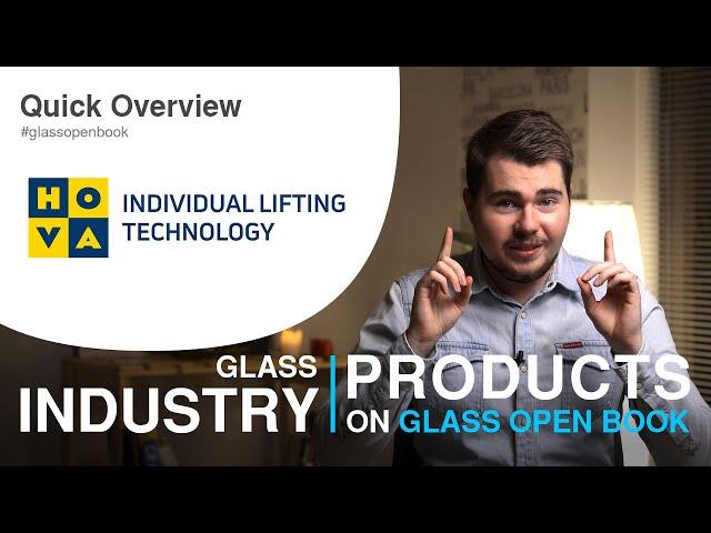 Vacuum Lifter for Glass - HOVA Maschinenbau GmbH | Glass Open Book