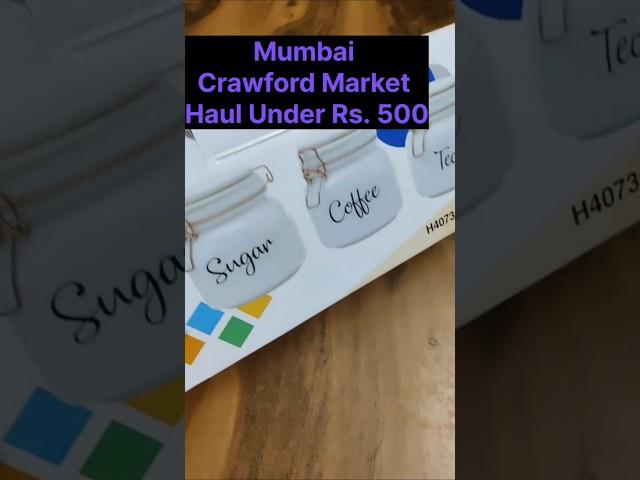 Mumbai Crawford Market Shopping Haul Under Rs.500#crawfordmarket#mumbai#streetshopping#aestheticfind