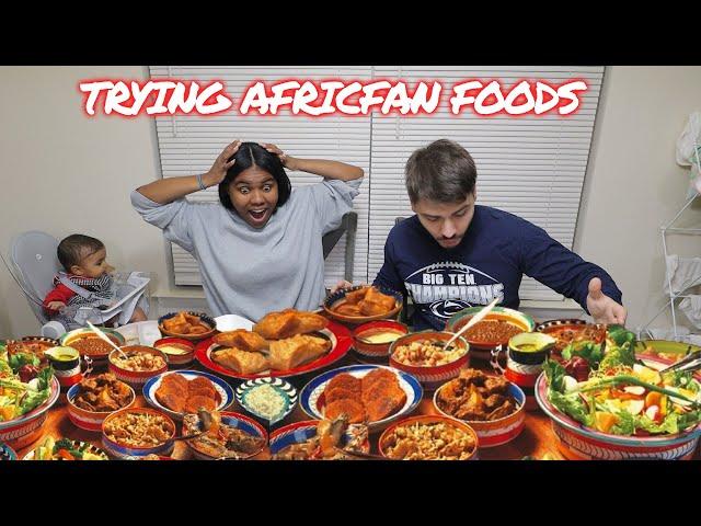 TRYING AFRICAN FOOD FOR THE FIRST TIME! | Chontelle and Dan