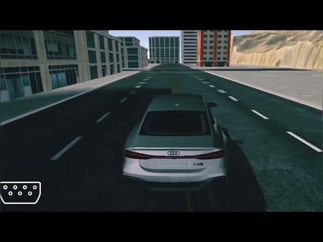 Jaguar xf car in city full video gaming gameplay