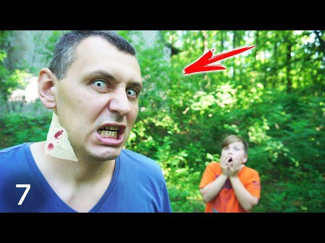 Папа СТАЛ ОБОРОТНЕМ!!! Что с Матвеем??? NERF GUN 7 серия Нерф Челлендж