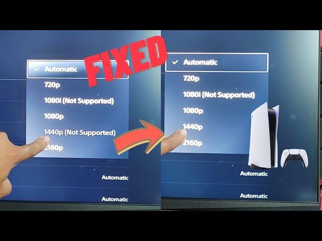 How to FIX PS5 TV / Monitor 1440p not supported issue - 2K 120fps HDR