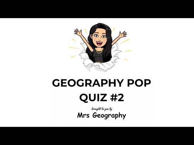 Geography pop-quiz #2