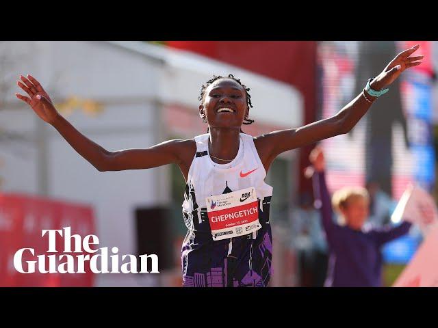 Ruth Chepngetich smashes marathon world record by nearly two minutes