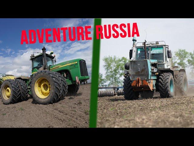 Farming in Russia (Kirovets, Rostselmash & Siberia) | Farmworld.tv  on the road