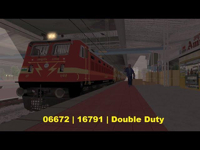 DOUBLE DUTY | 06672 MEJ-TN Passenger | 16791 Palaruvi Exp Pt 5 (OpenRails/MSTS)