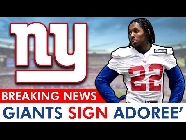 BREAKING: Giants Re-Sign Adoree’ Jackson To One-Year Deal | Full Details & Reaction