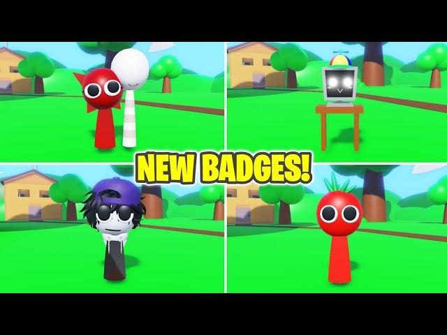 3D SPRUNKI RP AND ANIMATIONS - How to get ALL 4 NEW BADGES!! UPDATE! (ROBLOX)