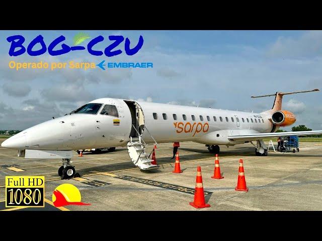 |TRIP REPORT| SATENA-SARPA Embraer ERJ-145 | Bogotá - Corozal | Full Reversible & Gran Llegada |HD|