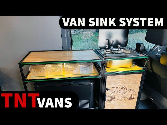 Camper Van Sink System by TNTvans - Van Conversion