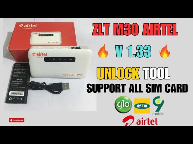 ZLT M30 VERSION 1.33 Unlocked Done  ️|| Airtel Mifi M30 1.33 Support All SIM CARDS #mifi #airtel