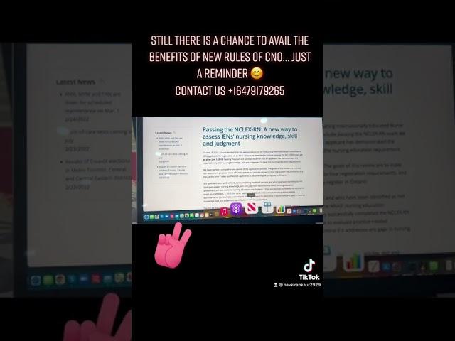 Just a friendly reminder ️Ontario’s new rules for Internationally educated nurses