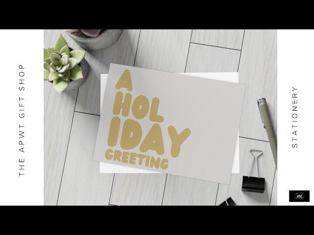 Stationery - A Holiday Greeting Postcard Sets - The APWT Gift Shop