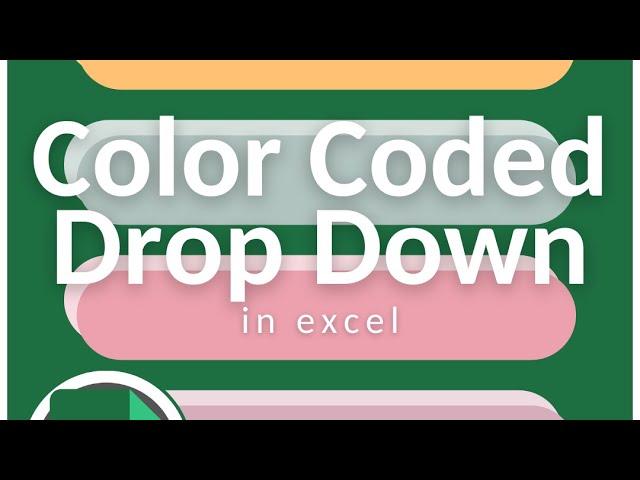 Color Coded Drop Down List in Excel‼️ #excel