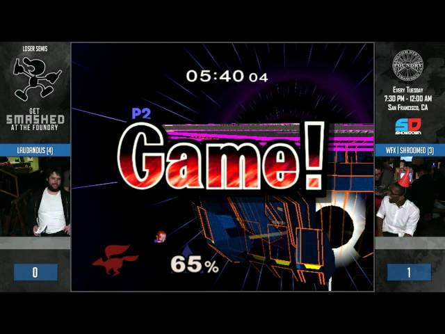 Get Smashed at the Foundry #81 - Loser Semis: Laudandus (Puff/Fox) vs WFX|Shroomed (Falcon/Ganon)