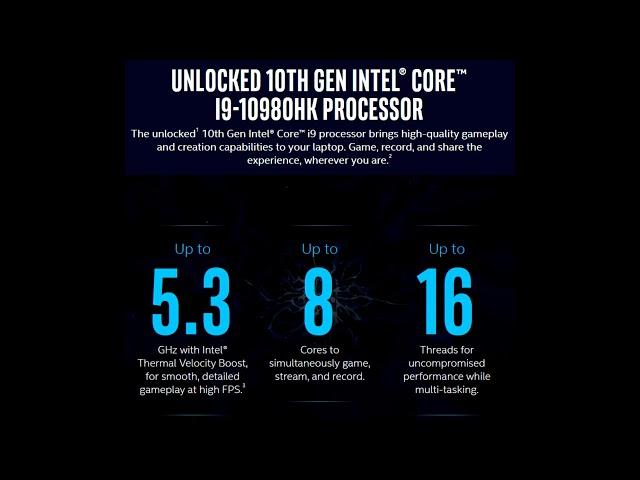 Intel Core i9 10980HK Detailed 8 core Mobile Monstrosity that Boosts up to 5 30 GHz