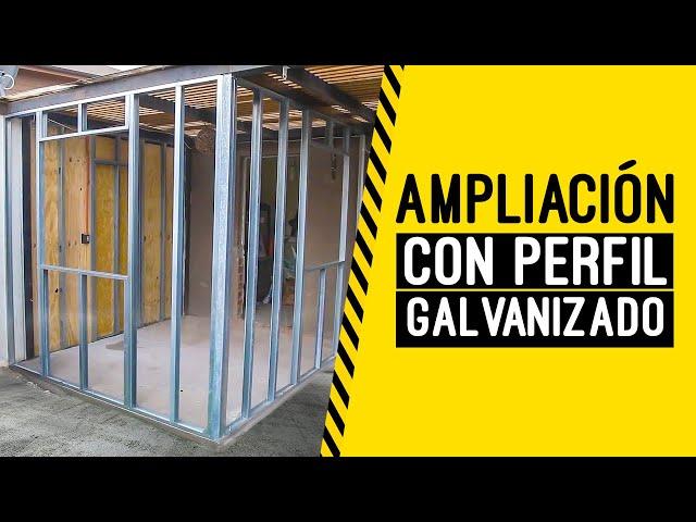 Cómo hacer una tabiquería con perfiles galvanizados | Parte 1