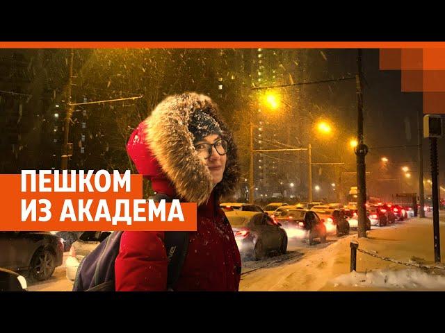 Выбираемся из Академического пешком | E1.RU