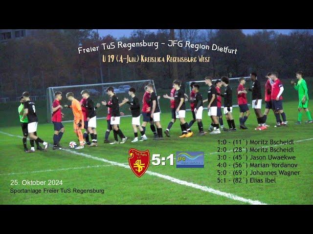 Freier TuS Regensburg – JFG Region Dietfurt 5:1 - U 19 (A-Jun.) Kreisliga Regensburg West