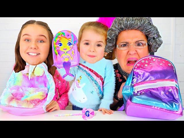 KIDS Back To School Switch Up Challenge by Ruby and Bonnie