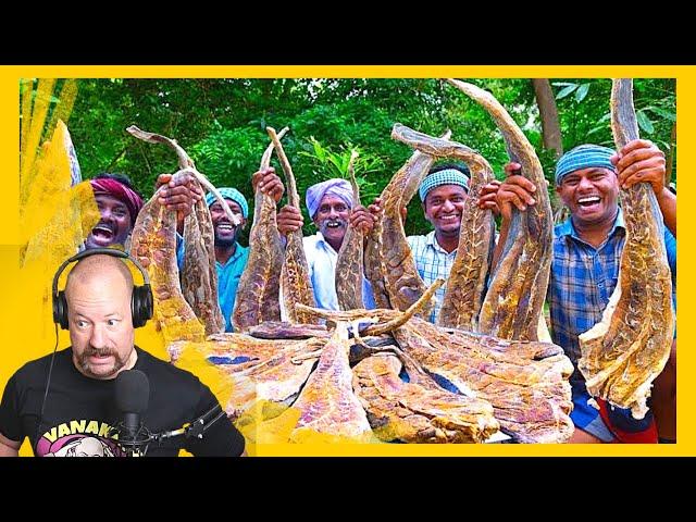 Dried Stingray | Village Cooking Channel | Reaction | Dad's Den