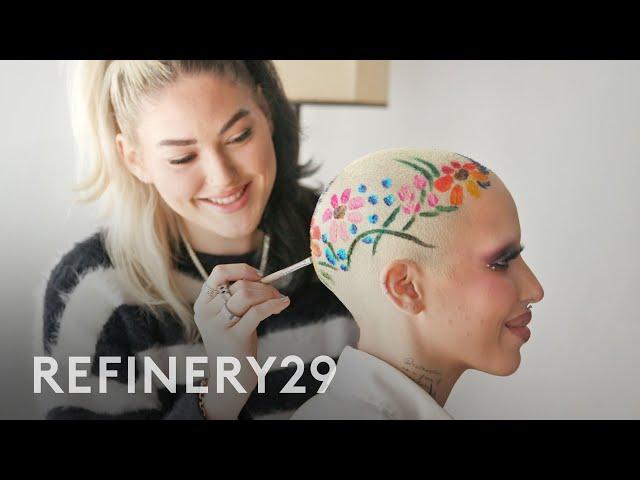 Dyeing Art Onto My Buzzed and Bleached Hair | Hair Me Out | Refinery29