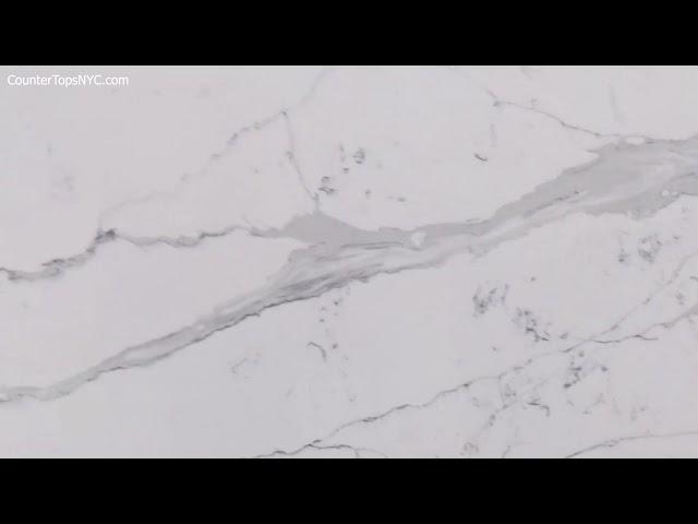 White quartz countertops with grey veins NYC