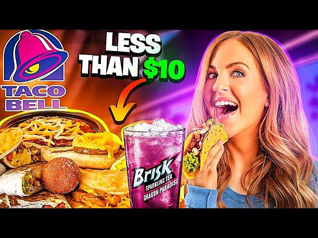 Irish Girl Tries Everything on the American TACO BELL  Value Saver Menu | Downtown Chicago