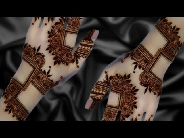 Square Mehndi Designs For Back Hand ll Easy Arabic Mehndi Design For Front Handll New stylish Mehndi