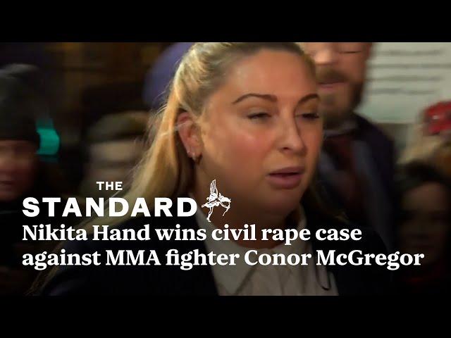 Nikita Hand wins civil rape case against MMA fighter Conor McGregor