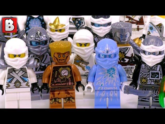 Every LEGO Zane Ninjago Minifigure Ever Made!!!