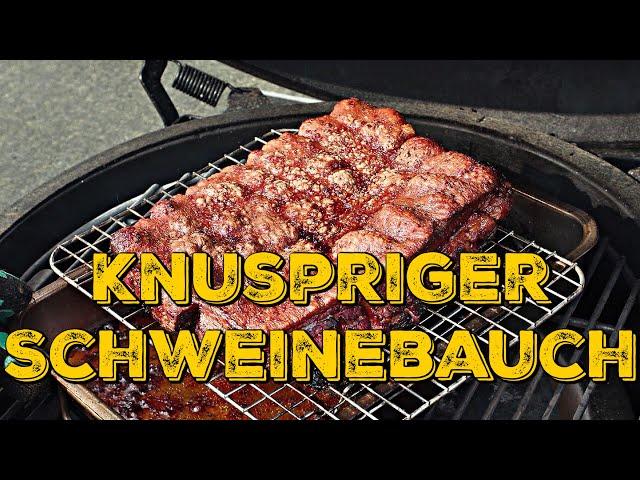 KNUSPRIGER SCHWEINEBAUCH VOM GRILL - Hier kracht es gewaltig!