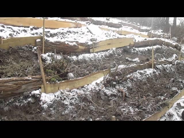 Terrace building by hand at Twisted Tree Farm