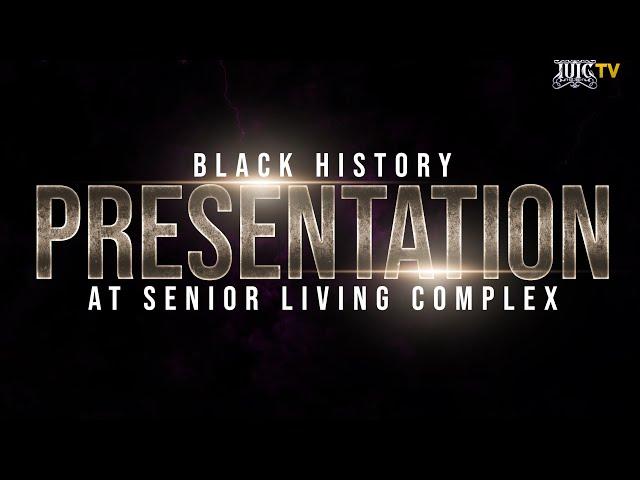 Black History Presentation At Senior Living Complex