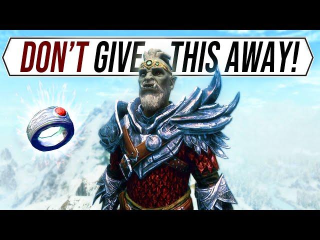 Skyrim - DON'T give away this quest reward!